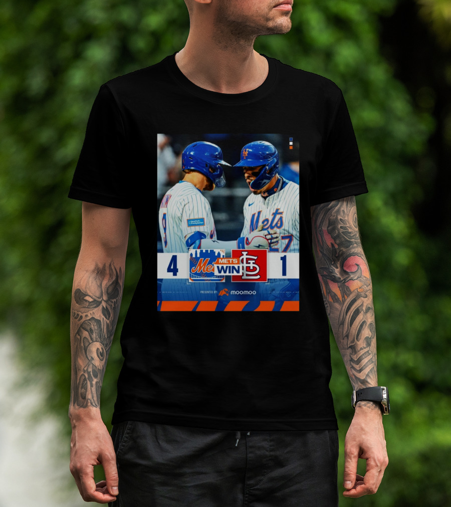 Brandon Nimmo Mark Vientos New York Mets Win St Louis Cardinals Final Score 4 – 1 T-Shirt