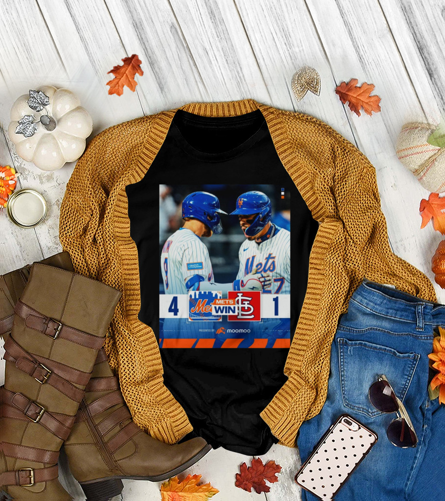 Brandon Nimmo Mark Vientos New York Mets Win St Louis Cardinals Final Score 4 – 1 T-Shirt