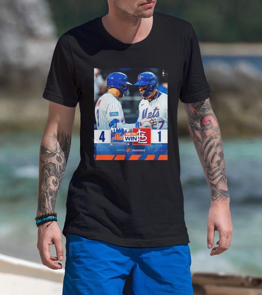 Brandon Nimmo Mark Vientos New York Mets Win St Louis Cardinals Final Score 4 – 1 T-Shirt
