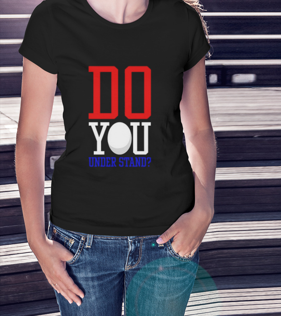 Brendan Cobbina Wearing Do You Understand T-Shirt