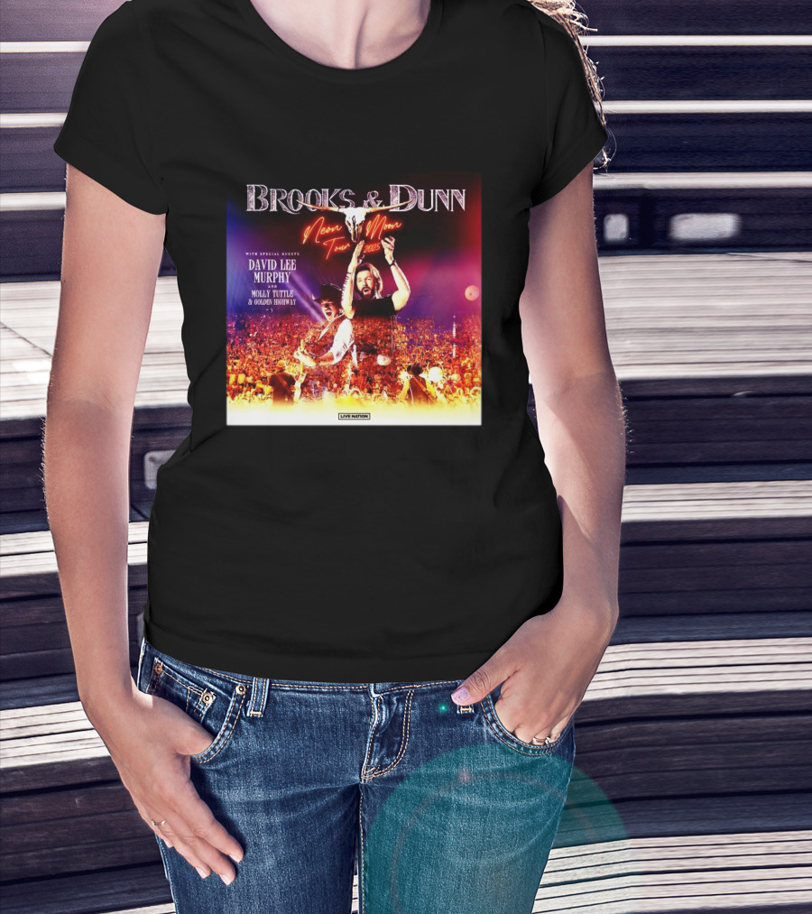 Brooks & Dunn Neon Moon Tour 2025 With Special Guest David Lee Murphy And Molly Tuttle & Golden Highway T-Shirt