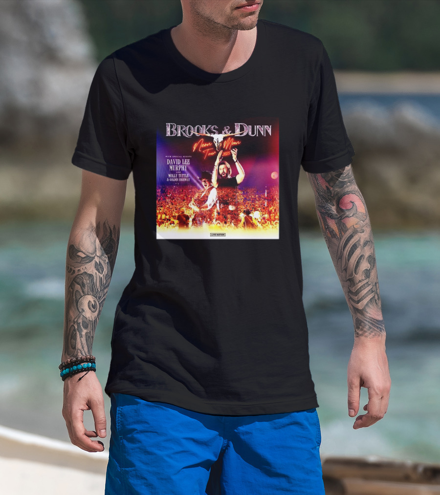 Brooks & Dunn Neon Moon Tour 2025 With Special Guest David Lee Murphy And Molly Tuttle & Golden Highway T-Shirt