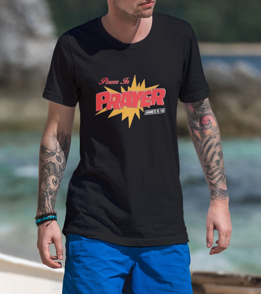Bryce Crawford Merch Power In Prayer 90’s Cartoon T-Shirt