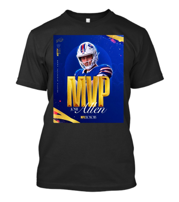 Buffalo Bills 17 Josh Allen 2024 MVP Most Valuable Player NFL Honors T-Shirt