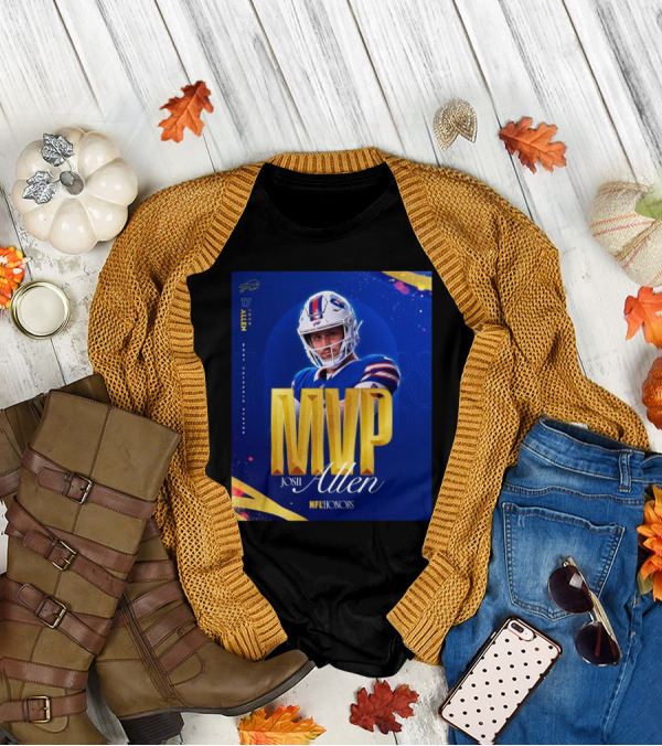 Buffalo Bills 17 Josh Allen 2024 MVP Most Valuable Player NFL Honors T-Shirt