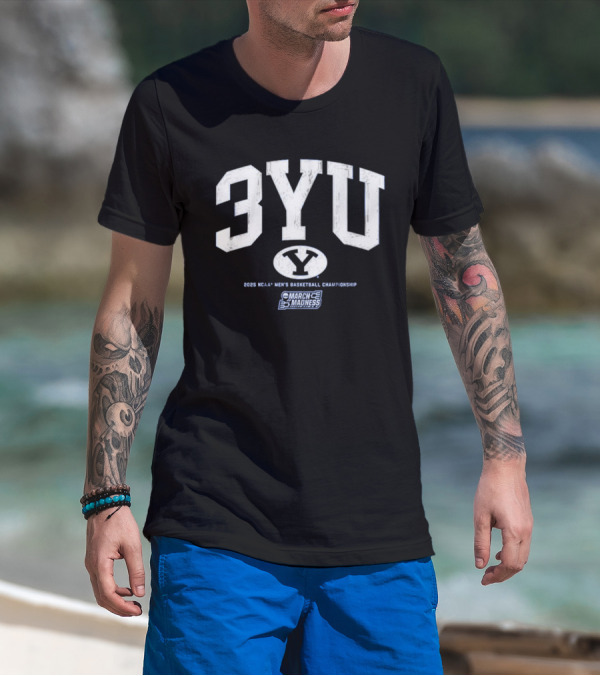 BYU Basketball 3YU NCAA Men’s Basketball March Madness T-Shirt