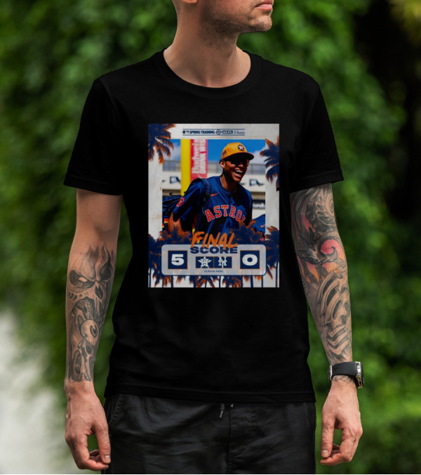 Cam Smith Houston Astros Vs New York Mets Final Score 5 – 0 MLB Spring Training T-Shirt