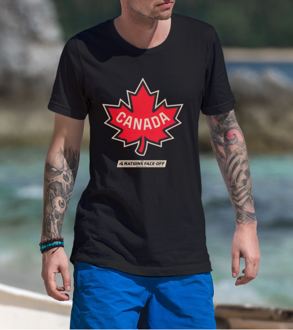 Canada 2025 4 Nations Face Off Vintage T-Shirt