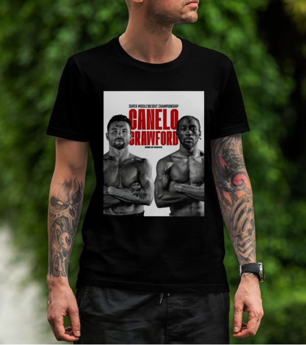 Canelo Alvarez And Terence Crawford Super Middleweight Championship Dose Of Genius T-Shirt