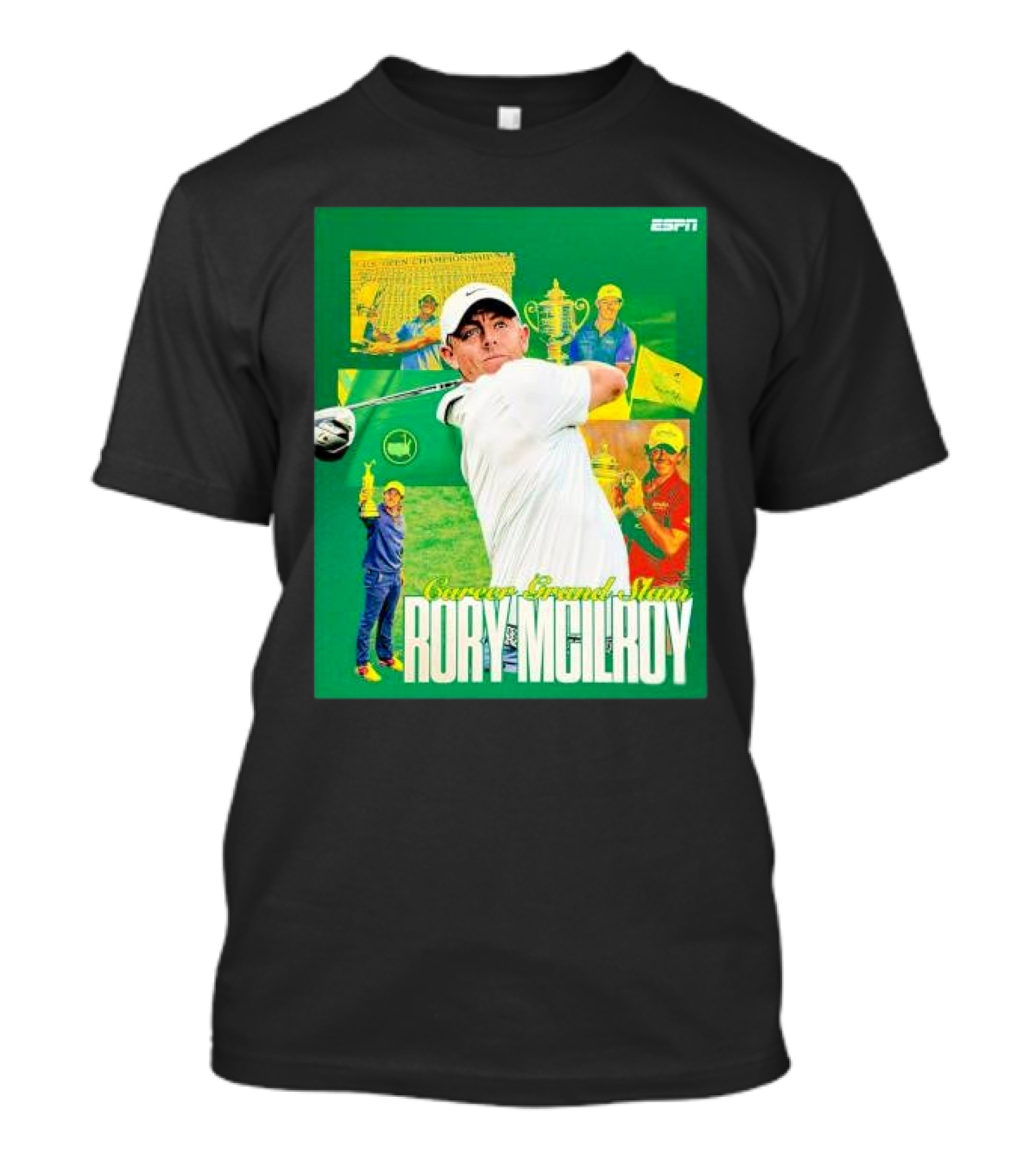 Career Grand Slam Rory McIlroy Masters Tournament Champion T-Shirt