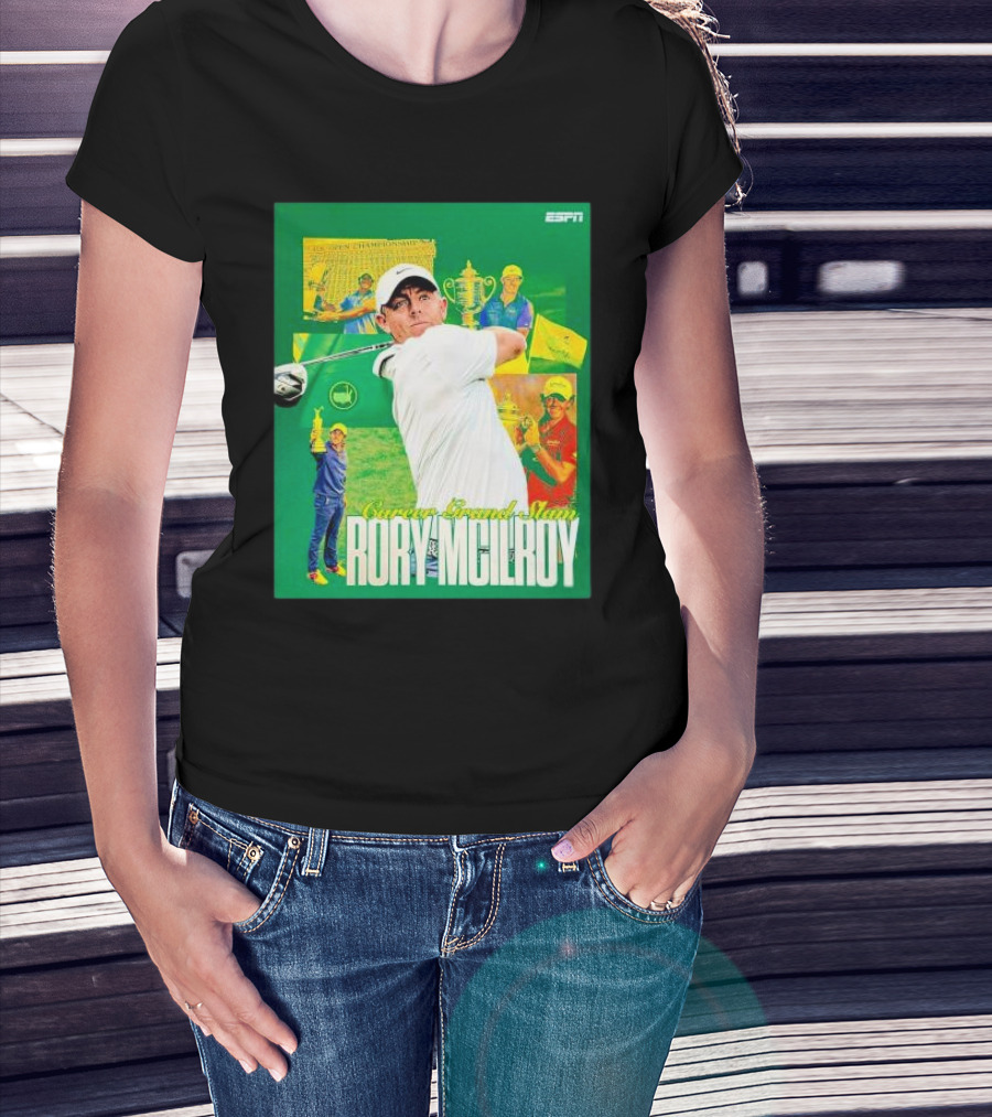 Career Grand Slam Rory McIlroy Masters Tournament Champion T-Shirt