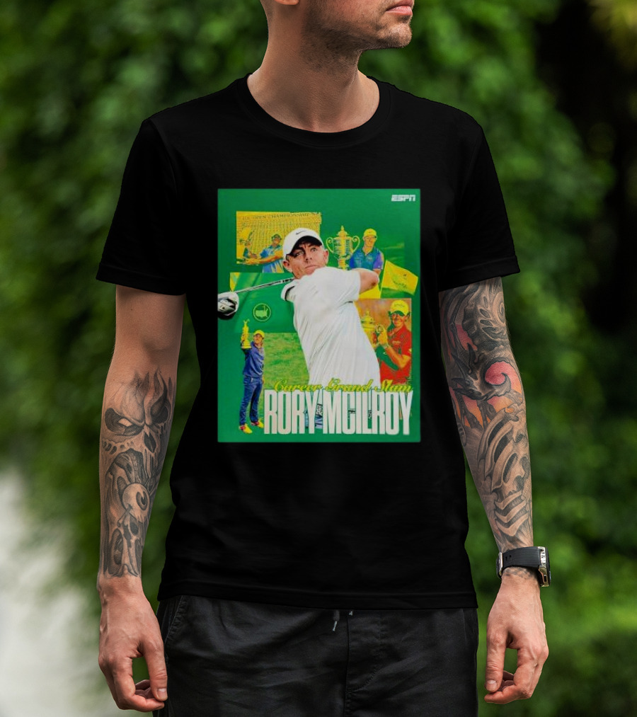 Career Grand Slam Rory McIlroy Masters Tournament Champion T-Shirt