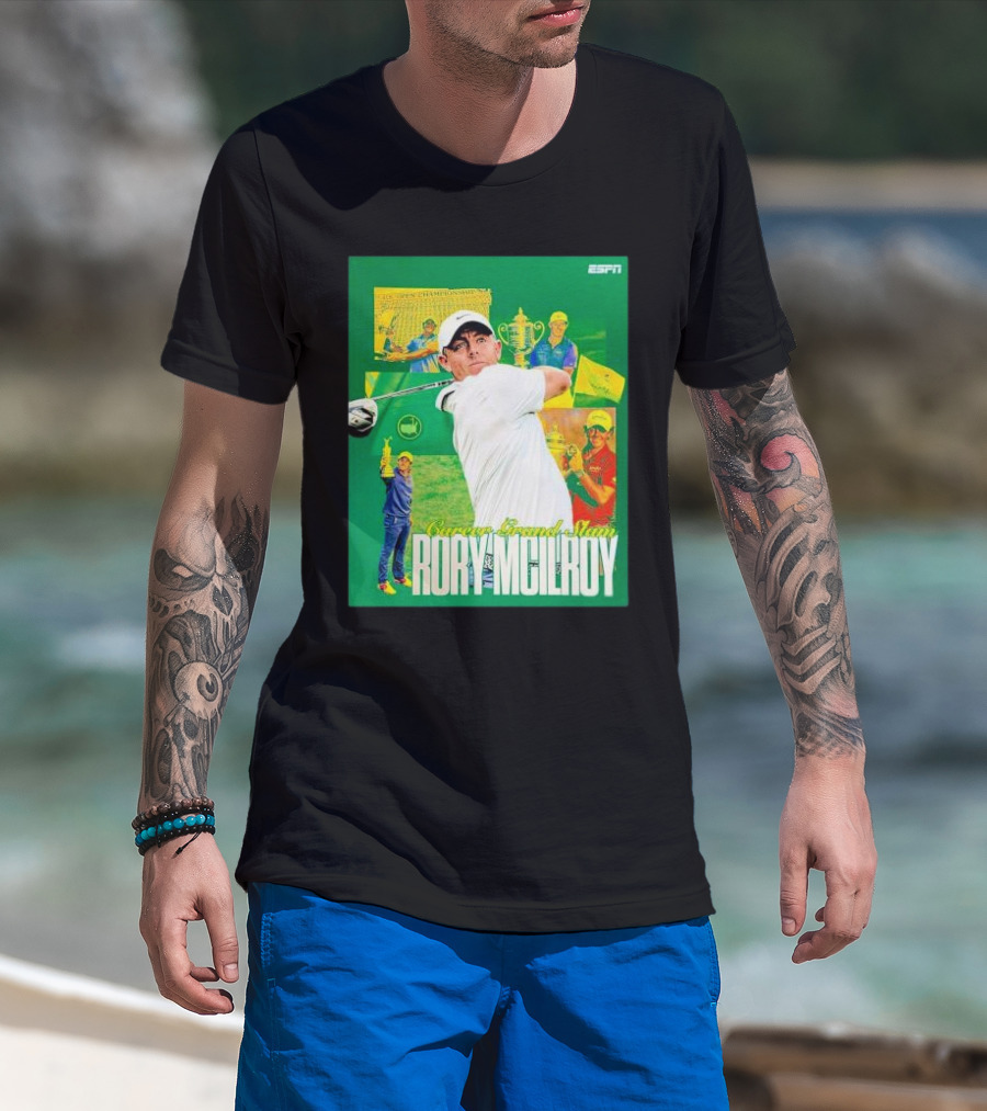 Career Grand Slam Rory McIlroy Masters Tournament Champion T-Shirt