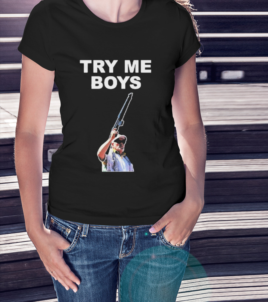 Carl Niehaus Try Me Boys Pro Gun T-Shirt