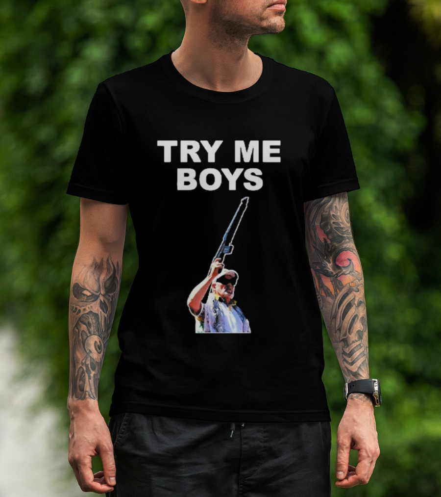 Carl Niehaus Try Me Boys Pro Gun T-Shirt