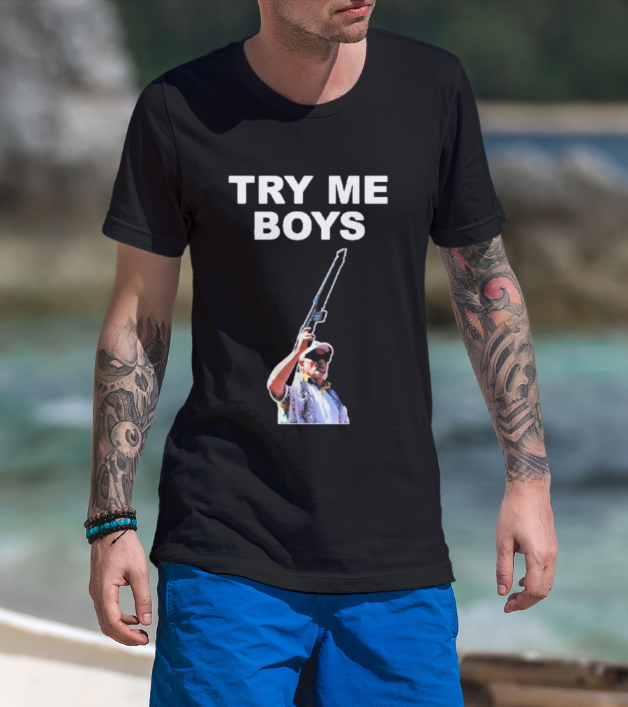 Carl Niehaus Try Me Boys Pro Gun T-Shirt