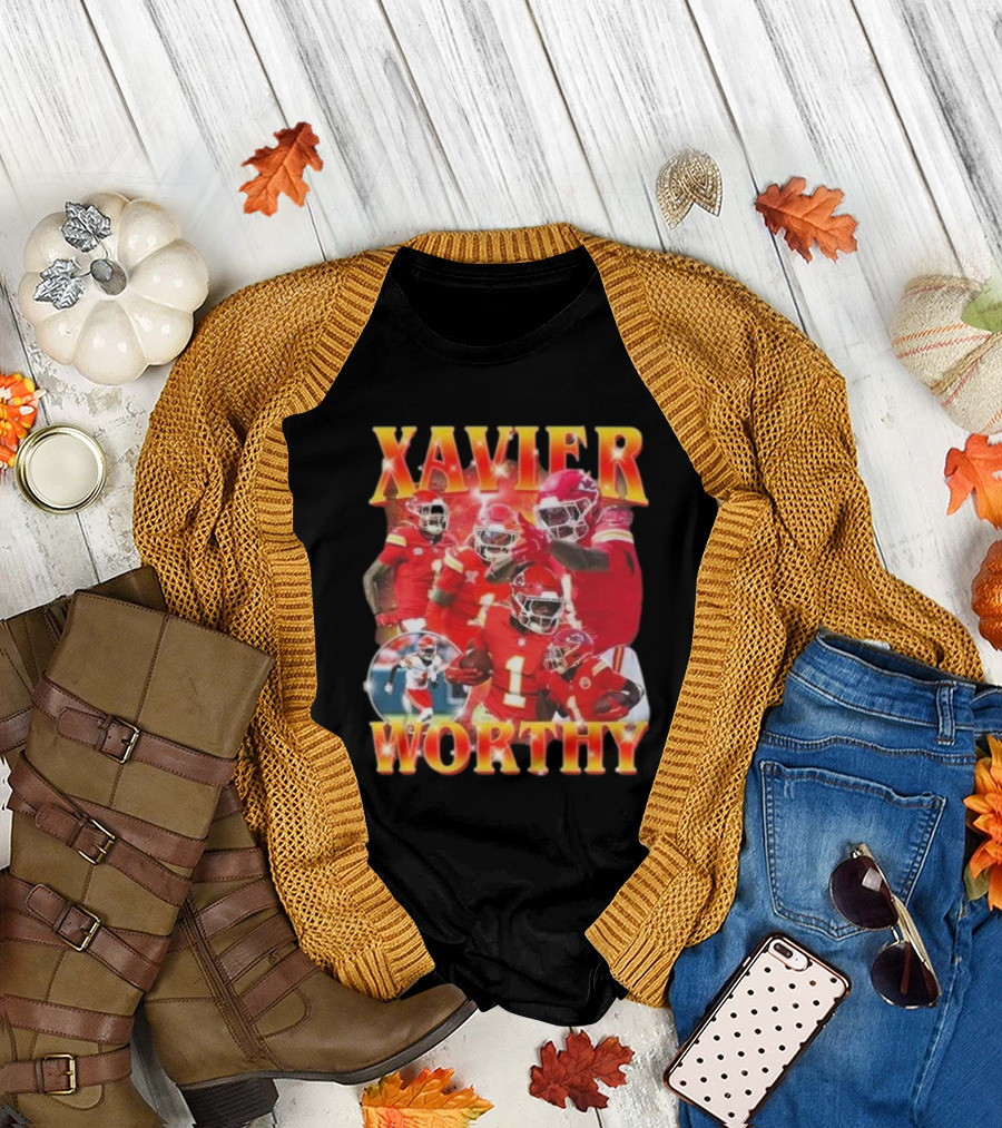 Xavier Worthy Chiefs Super Bowl Champions 2025 T-Shirt
