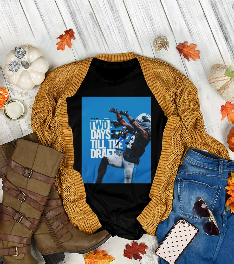 Carolina Panthers Football Michael Jackson Sr Two Days Till The NFL Draft T-Shirt