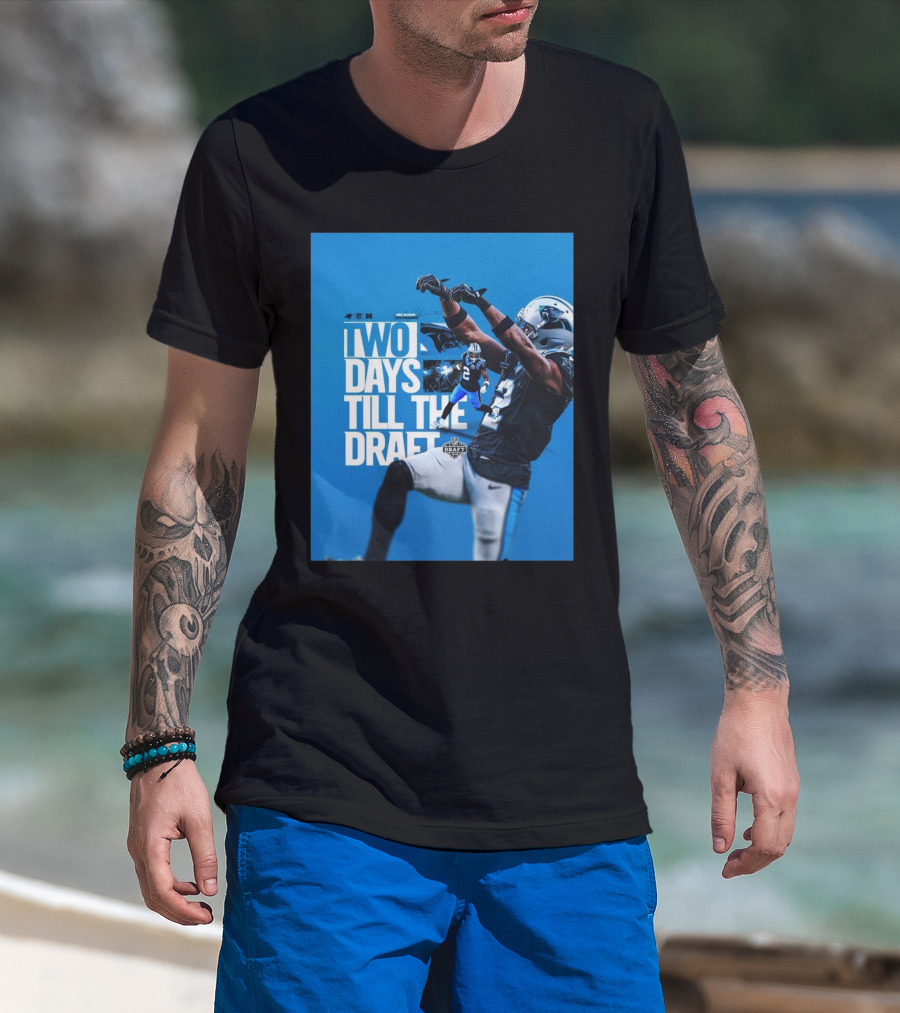 Carolina Panthers Football Michael Jackson Sr Two Days Till The NFL Draft T-Shirt