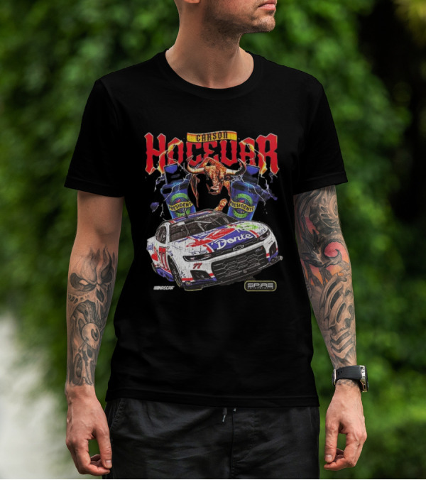 Carson Hocevar E2 Apparel Black Chili’s Car T-Shirt
