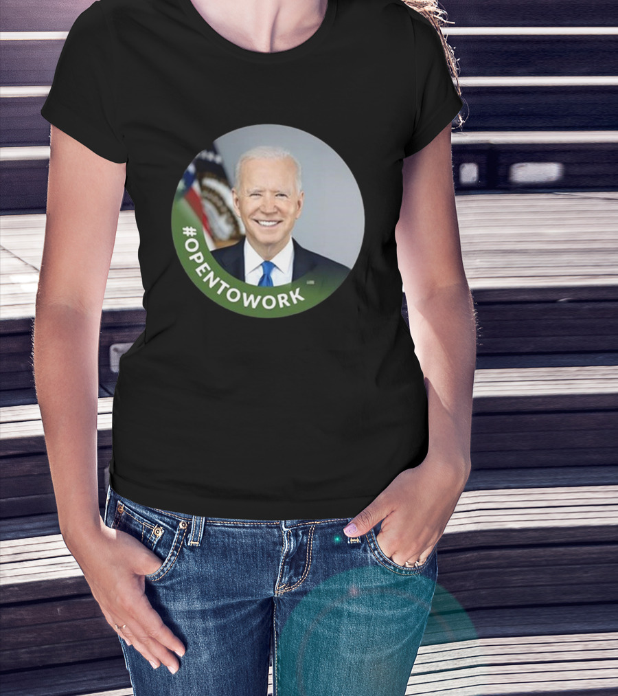 Chris Bakke #Opentowork Joe Biden T-Shirt