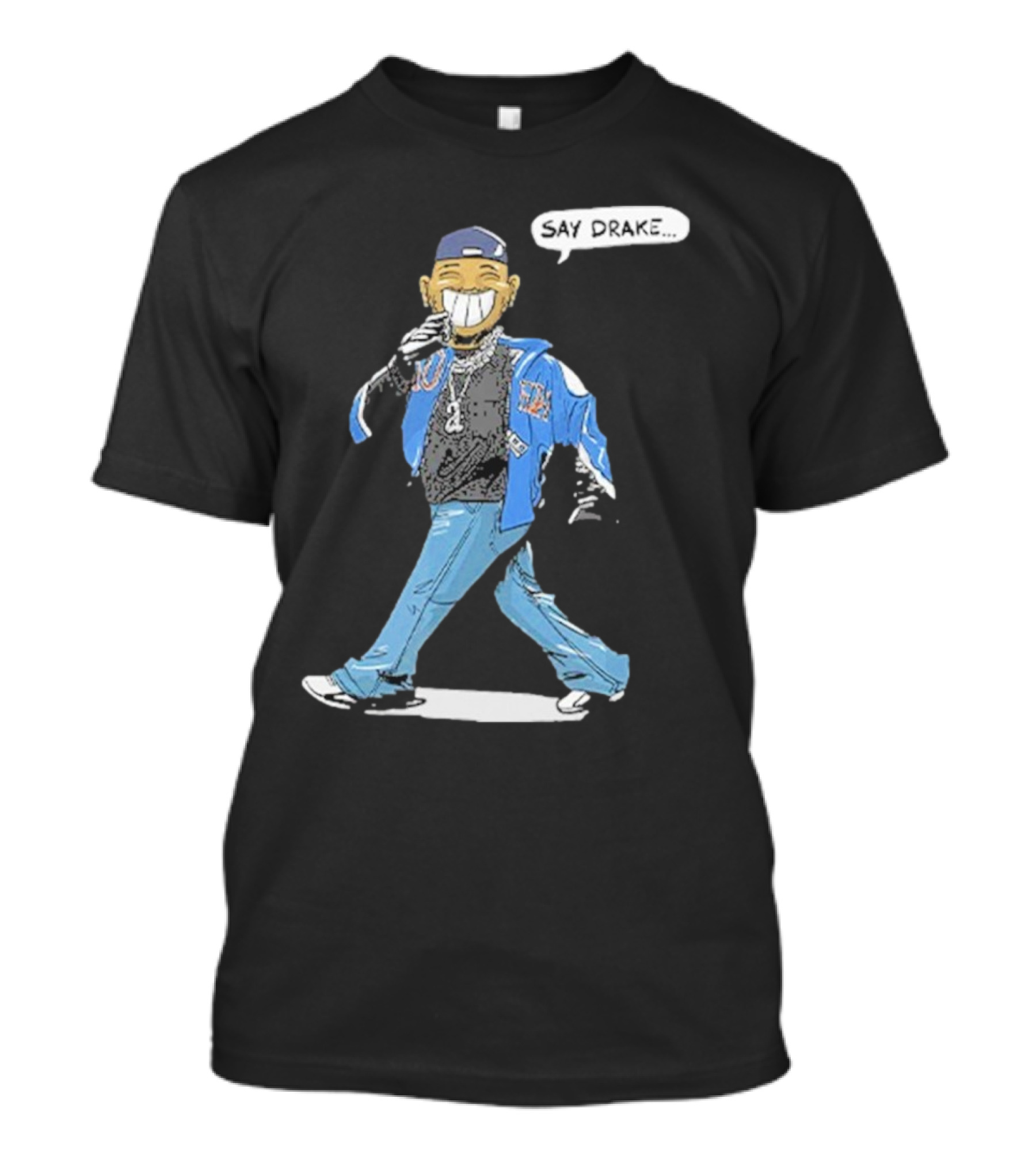 Cartoon Kendrick Lamar Say Drake Super Bowl LIX T-Shirt