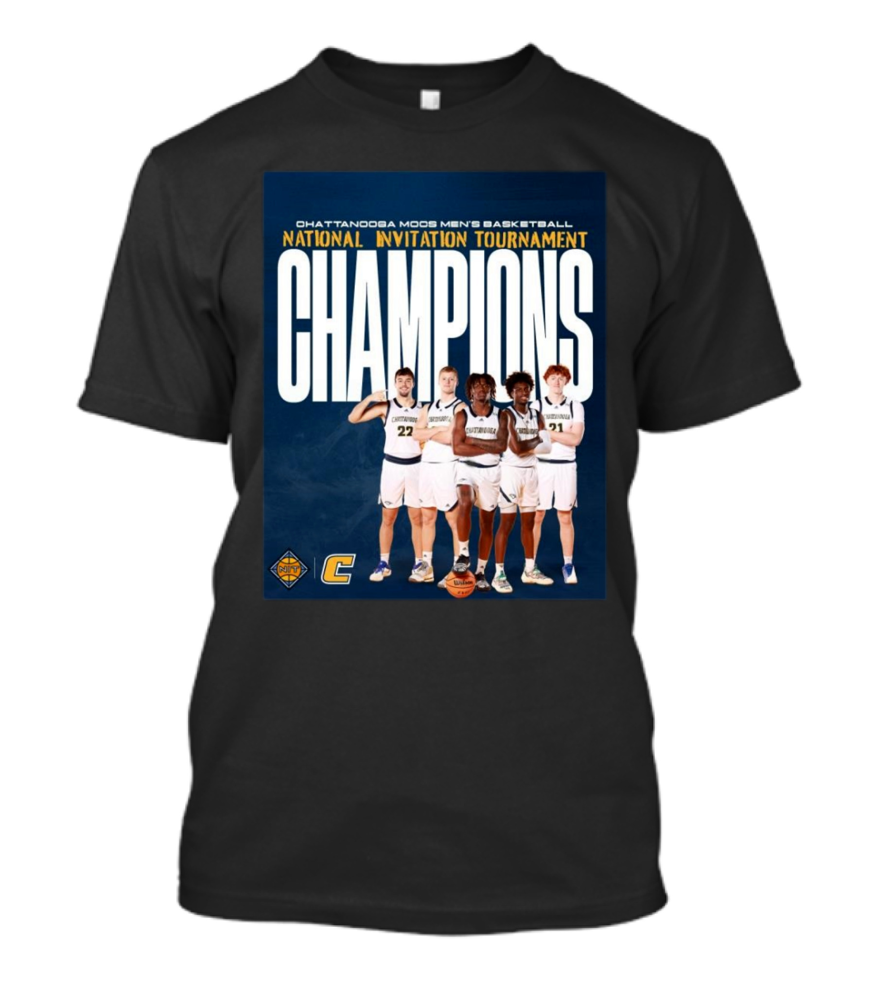 Chattanooga Mocs Men’s Basketball National Invitation Tournament Champions 2025 T-Shirt
