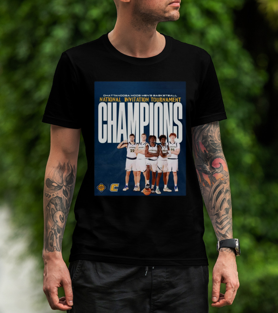 Chattanooga Mocs Men’s Basketball National Invitation Tournament Champions 2025 T-Shirt