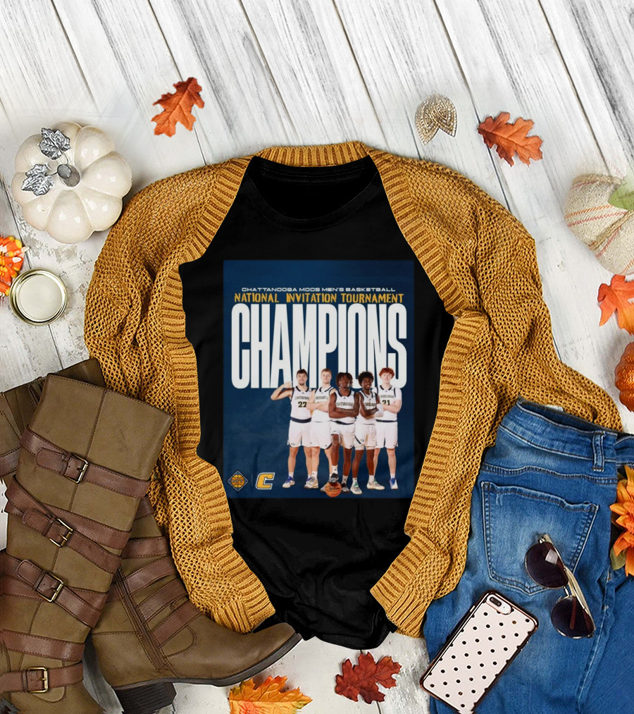 Chattanooga Mocs Men’s Basketball National Invitation Tournament Champions 2025 T-Shirt
