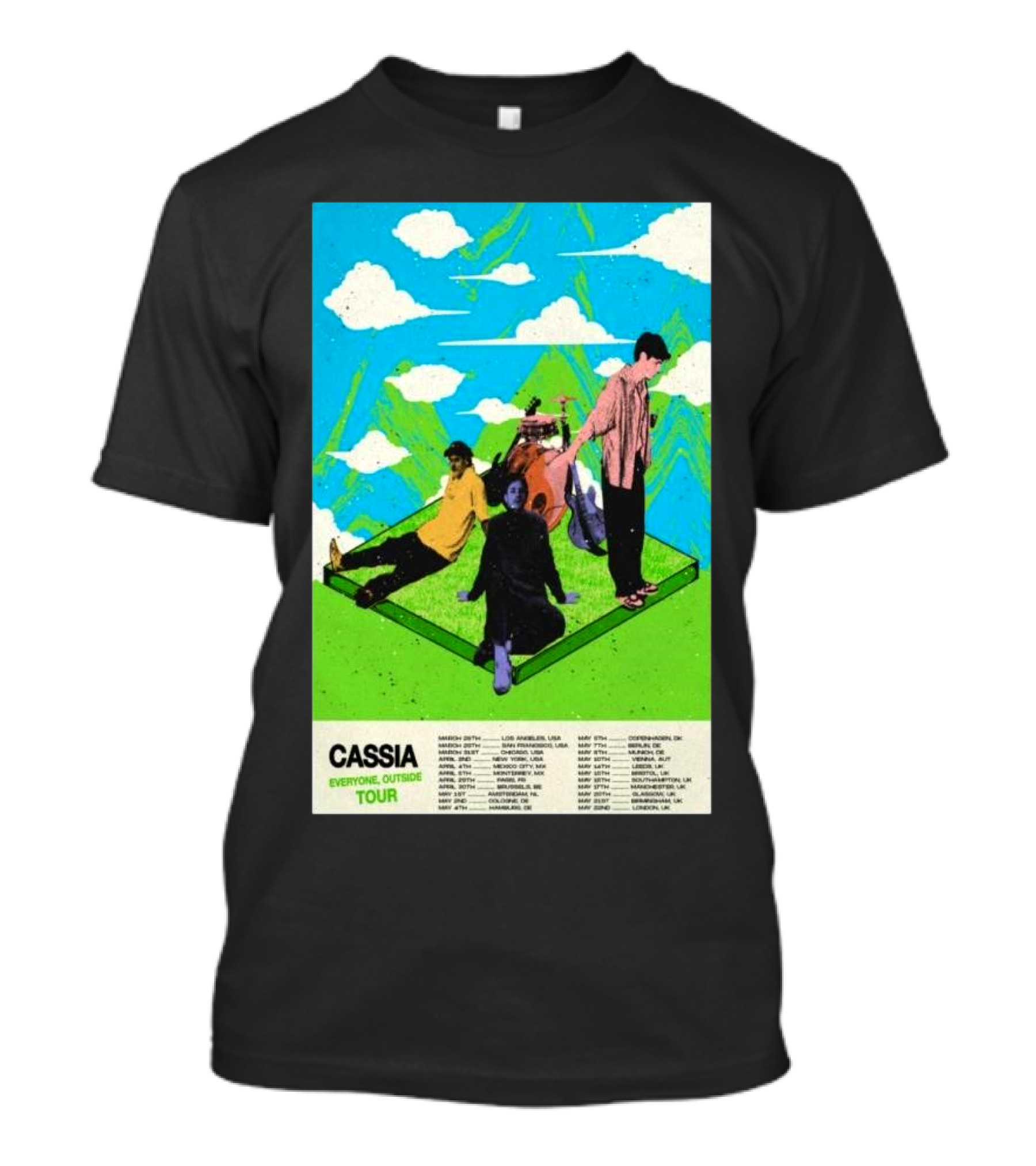 Cassia Everyone, Outside Tour 2025 T-Shirt