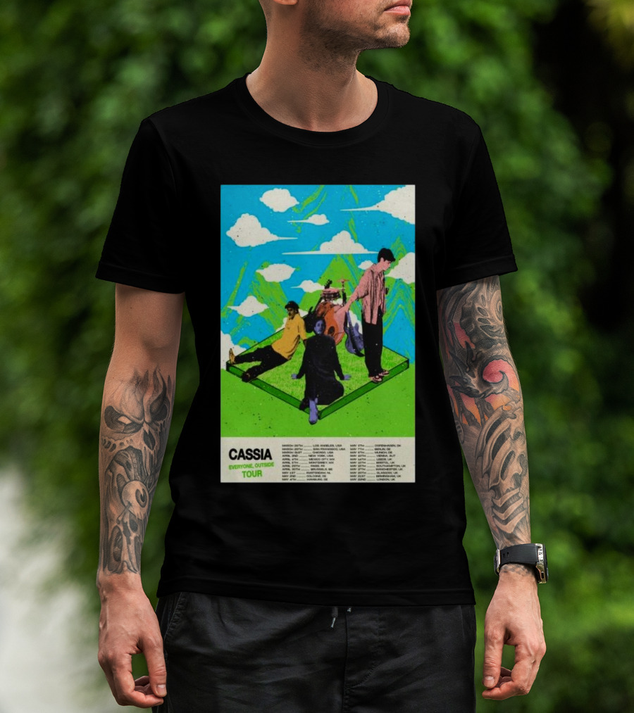 Cassia Everyone, Outside Tour 2025 T-Shirt