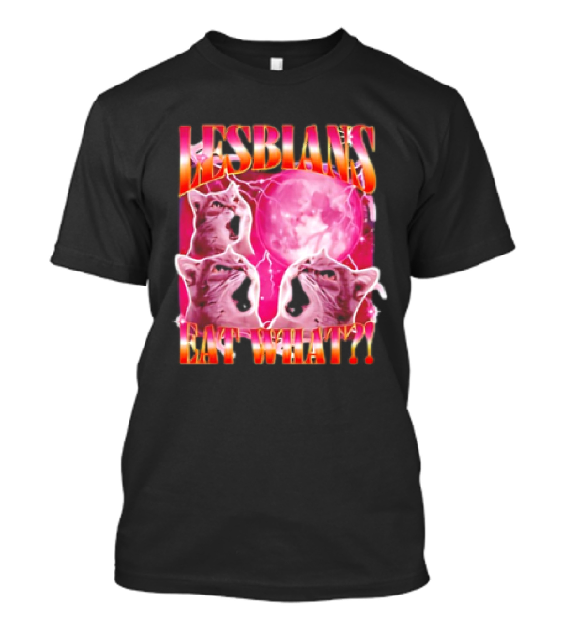 Cat Lesbians Eat What Graphic T-Shirt