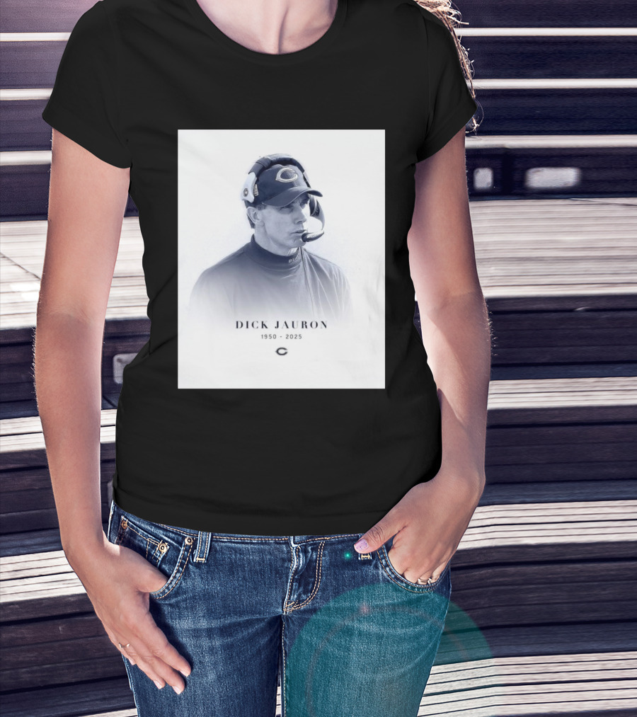 Chicago Bears RIP Former Bears Head Coach Dick Jauron 1950 – 2025 T-Shirt