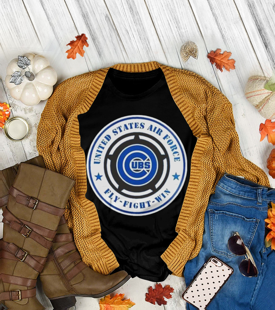 Chicago Cubs United States Air Force Fly Fight Win Military Appreciation Night 2025 T-Shirt