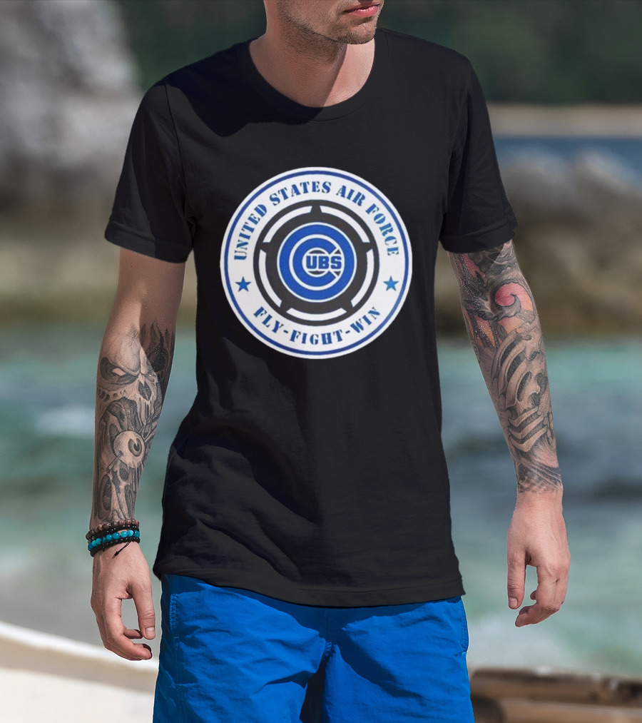 Chicago Cubs United States Air Force Fly Fight Win Military Appreciation Night 2025 T-Shirt