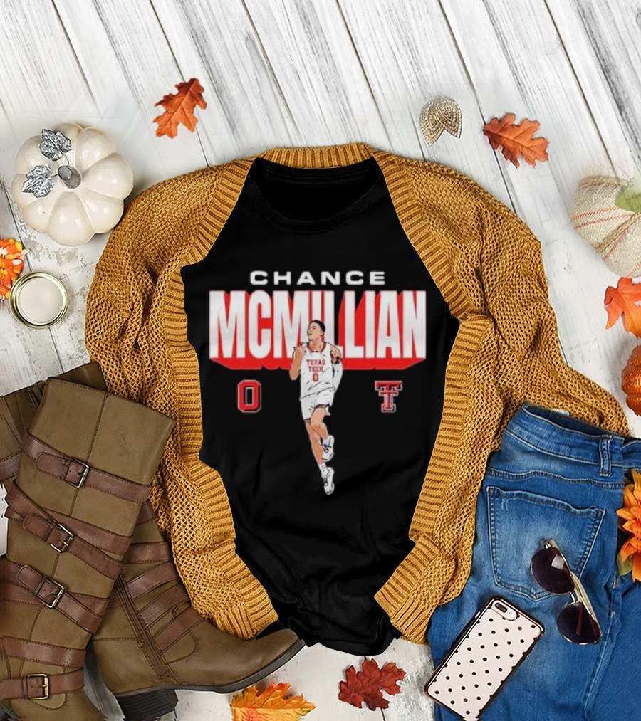 Chance McMillian Texas Tech Red Raiders Cartoon Player T-Shirt