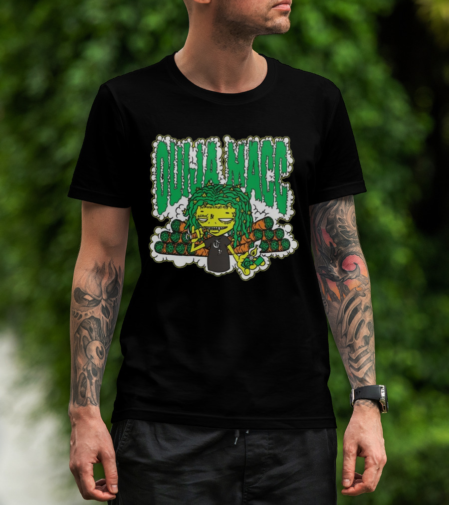 Chapter 17 Records Ouija Macc Stank-Nuggalo 17 Blunts Green T-Shirt