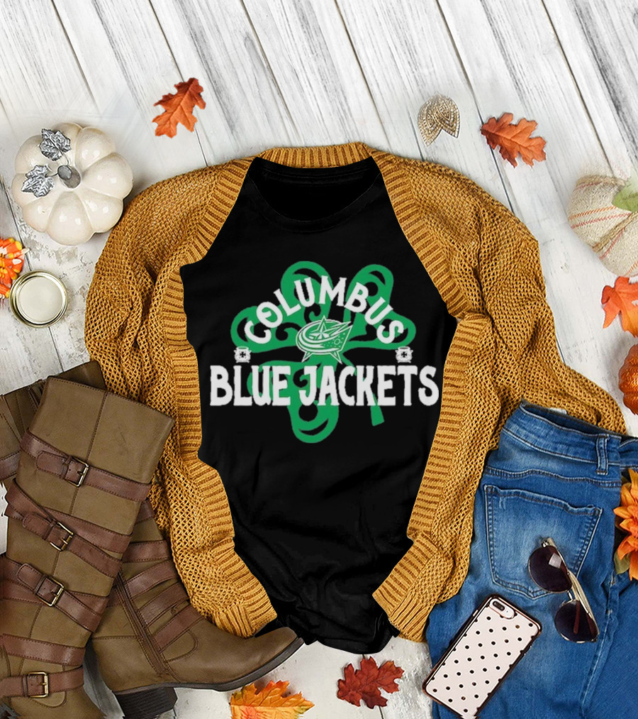 Columbus Hockey St. Patrick’s Day Richmond Shamrock T-Shirt