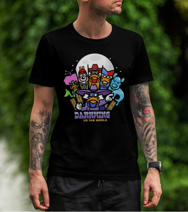 Darkwing Duck X Scott Pilgrim Vs The World Darkwing Vs The World T-Shirt