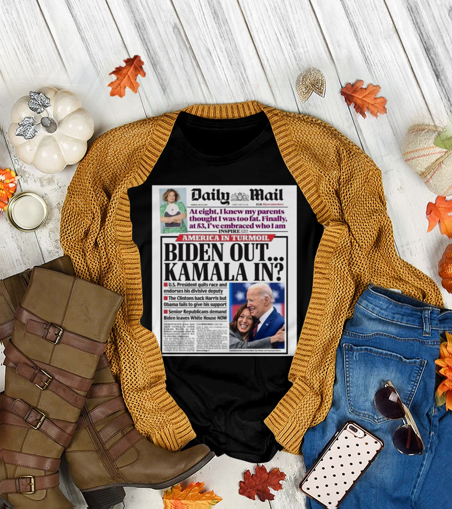 Daily Mail Biden Out Kamala In T-Shirt