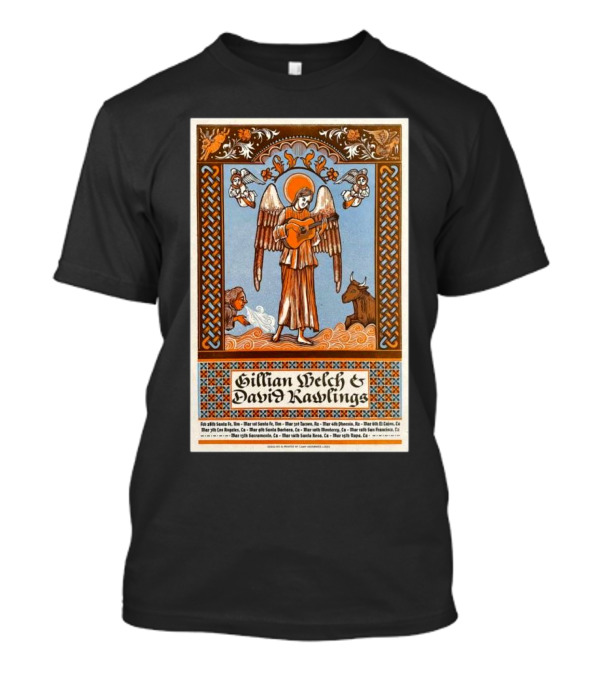 David Rawlings & Gillian Welch West Coast Woodland Tour 2025 T-Shirt