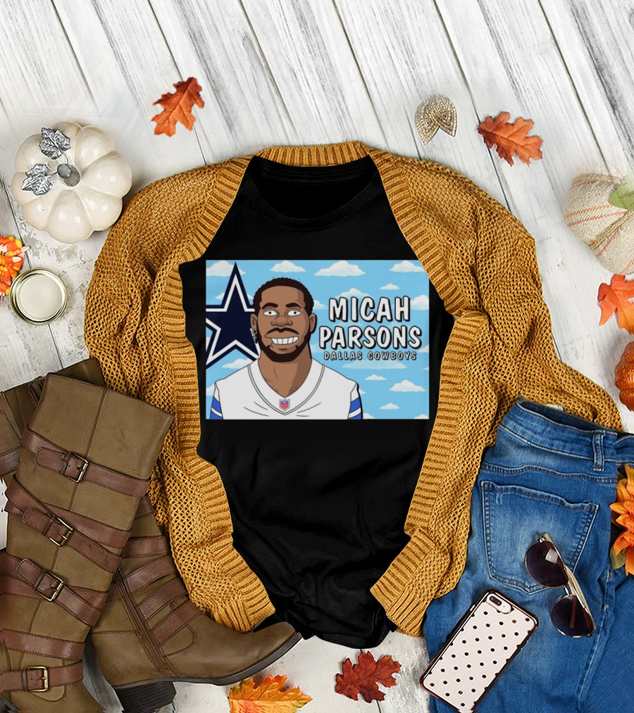 Dallas Cowboys Micah Parsons Simpsons Characters Funday Football December 9 T-Shirt