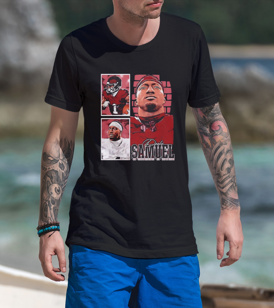 Deebo Samuel Washington Commanders NFLPA Football Signature Vintage T-Shirt