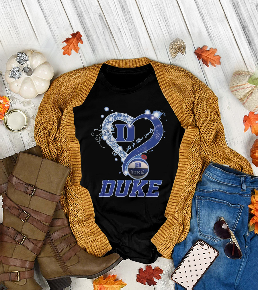 Diamond Heart Let’s Go Duke Blue Devils 2025 T-Shirt