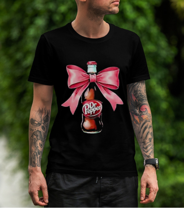 Dr Pepper Pink Bow Coquette T-Shirt