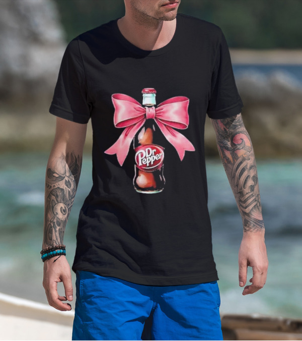 Dr Pepper Pink Bow Coquette T-Shirt