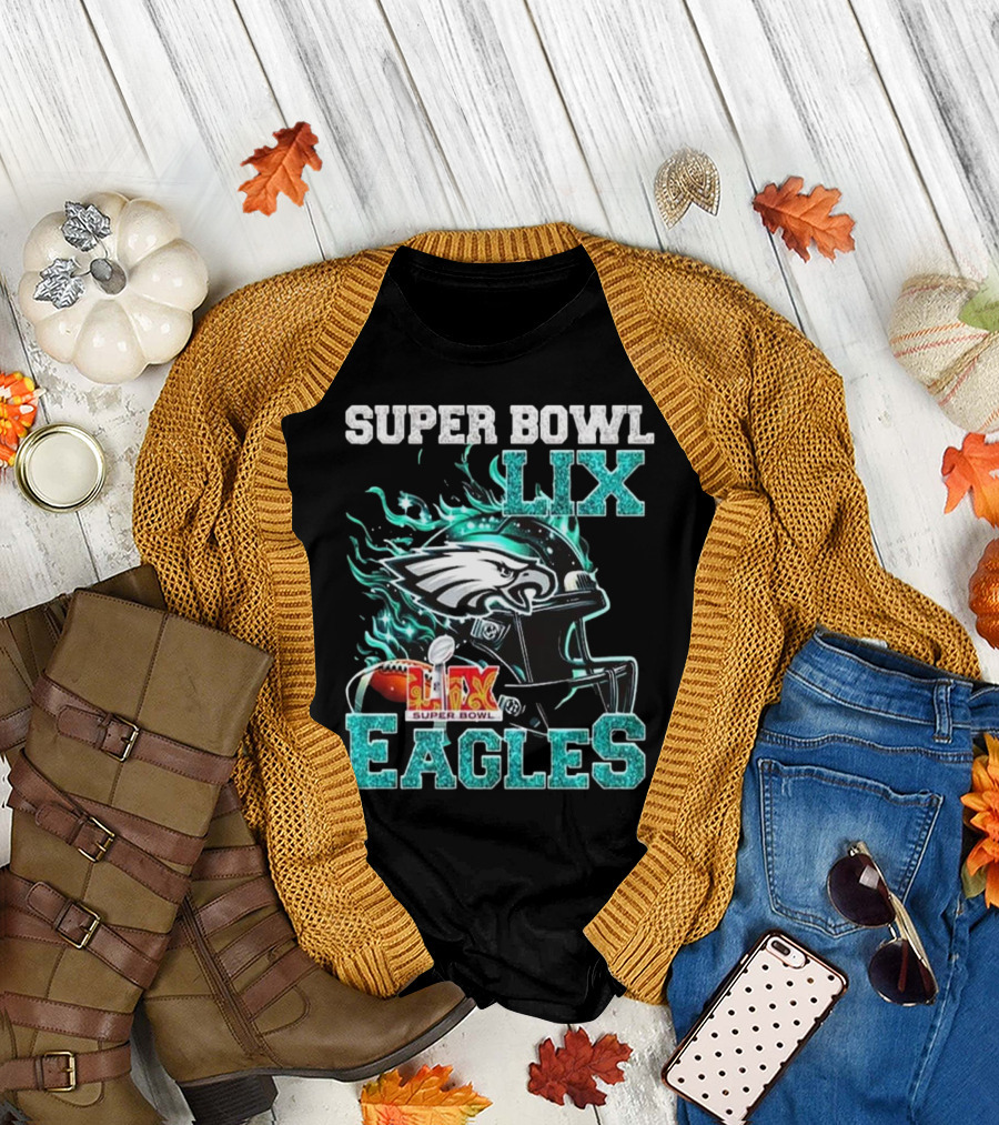Eagles Champions 2025 Super Bowl LIX Philadelphia Football The Eagles Defeat The Chiefs T-Shirt