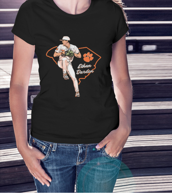 Ethan Darden Hometown Hero Clemson Tigers Baseball NCAA Division I 2025 T-Shirt