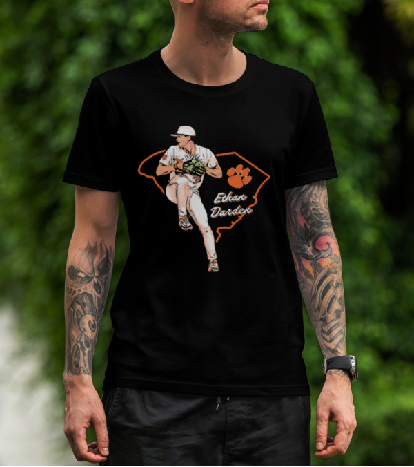 Ethan Darden Hometown Hero Clemson Tigers Baseball NCAA Division I 2025 T-Shirt