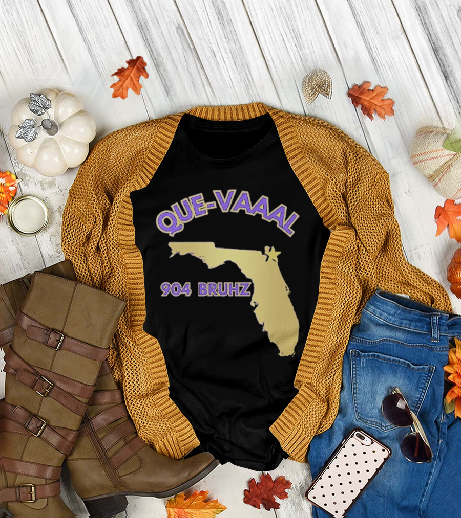 Florida State Map 904 Bruhz Que-Vaaal T-Shirt
